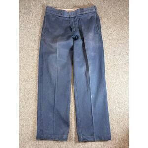 Dickies 874 Original Work Pants Men 34x30 Blue Straight Leg Chino Streetwear 90s